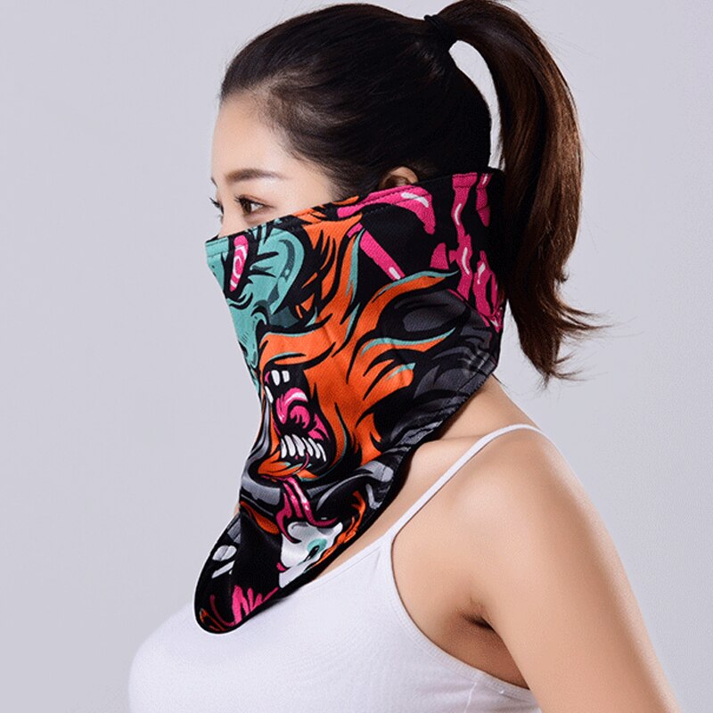 Windproof Keep Warm Ski Mask Bib Winter Cold-proof Motorcycle Cycling Mask Thicken Fleece Thermal Breathable Outdoor Sports Bib