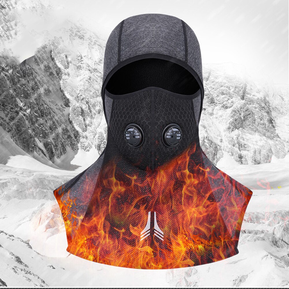Winter Thermal Fleece Ski Mask Full Face Cover Snowboard Hood Scarf Outdoor Sport Windproof Cycling Headgear Balaclava Men Women