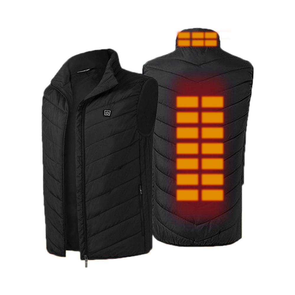 Men Women Winter Outdoor 8 Areas Electric Heated Vest Graphene Security Intelligent Constant Temperature Skiing USB Heating Vest