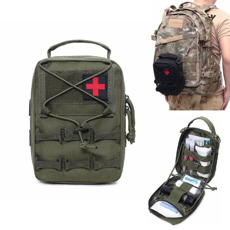 Tactical Medical Bag Molle Pouch First Aid Kits Outdoor Hunting Car Home Camping Emergency Army Military EDC Survival Tool Pack