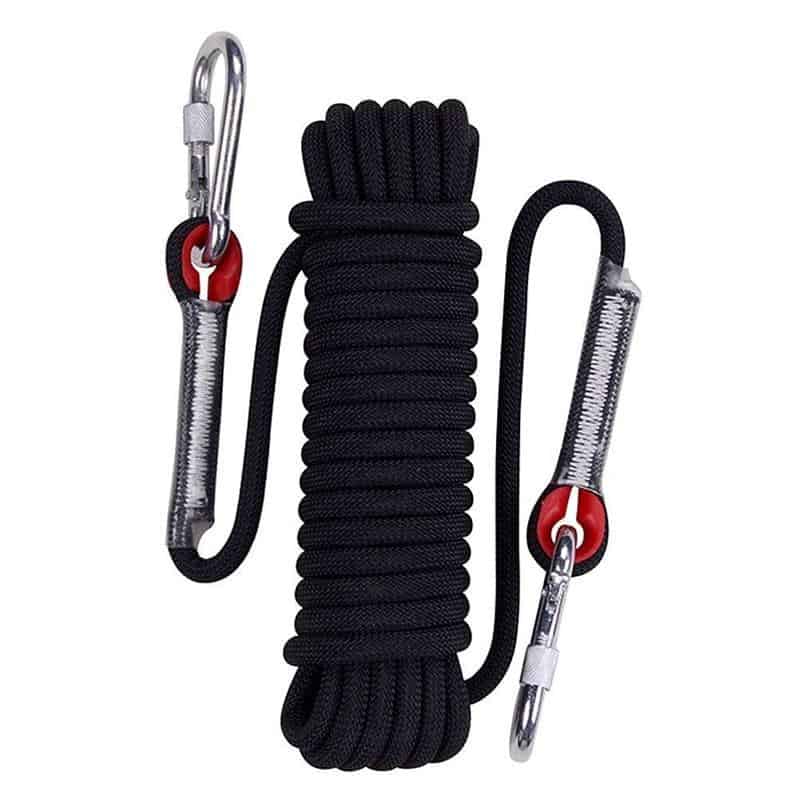 Outdoor Static Rock Climbing Rope with 2 Hooks - Mountainotes LCC Outdoors  and Fitness